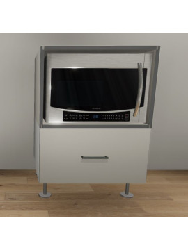 Microwave Cabinet with Base
